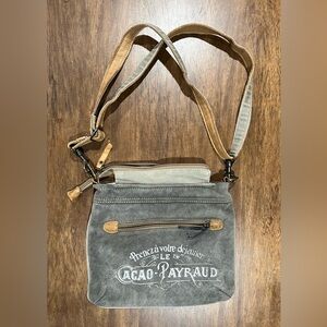 Myra Bag Chateau Cross Upcycled Canvas Crossbody